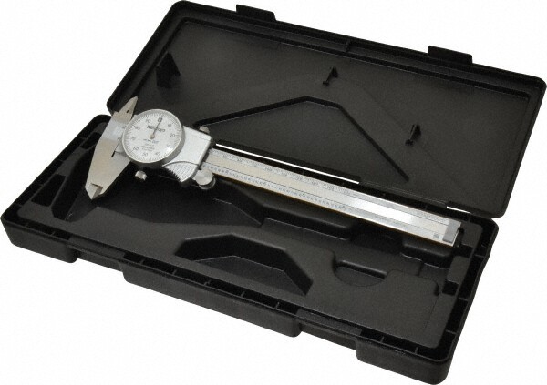 NEW! 6" MITUTOYO #505-742J DIAL CALIPER W/CASE