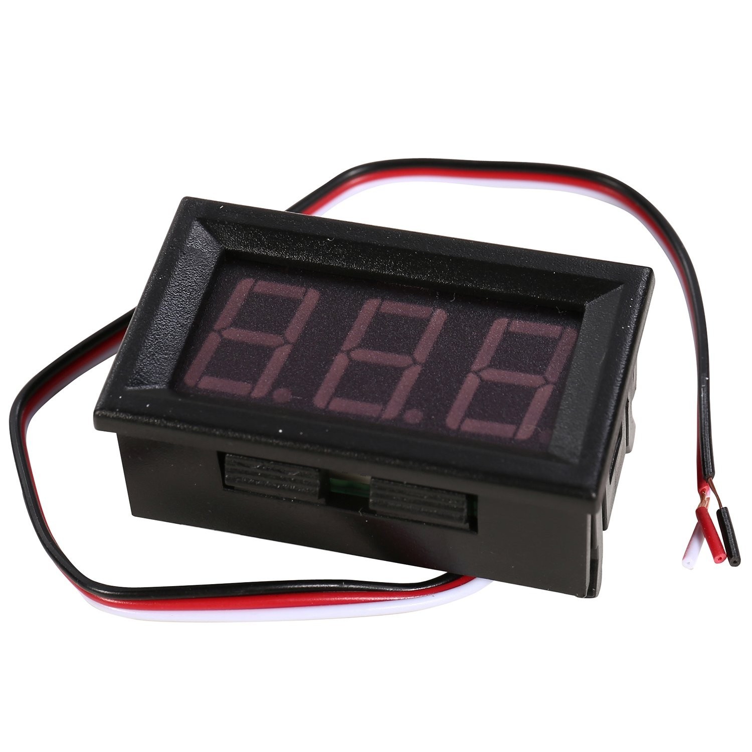 3-Wire Digital Voltmeter Mini Voltage Tester with Blue LED Display | Reverse ...