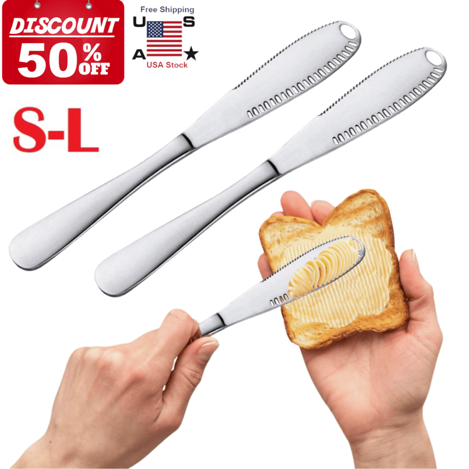 Better Butter Spreader Knife Butter Knife Spreaders Stainless Steel Butter USA