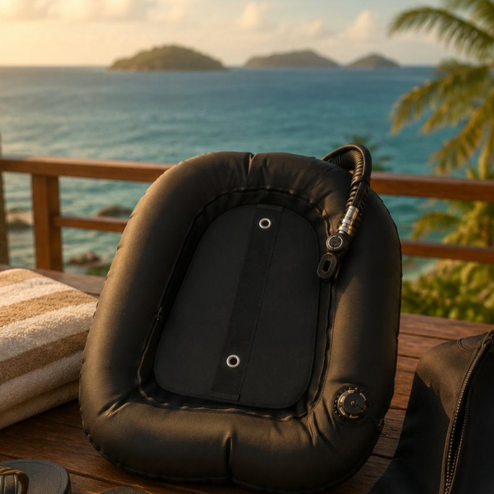 rearInflation Underwater BCD 1000D Nylon Buoyancy Bladder Cordura