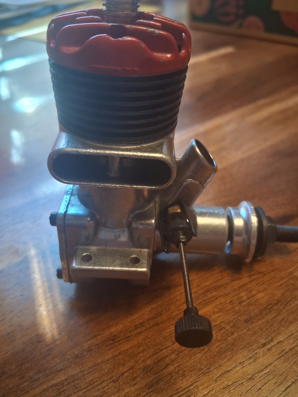Mccoy 35 red head model plane glow engine near pristine
