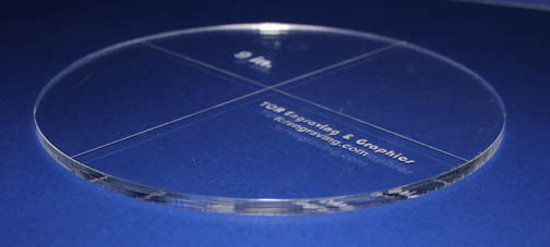 7 piece Circle Set Quilting Templates - 1/4" Acrylic-Clear -