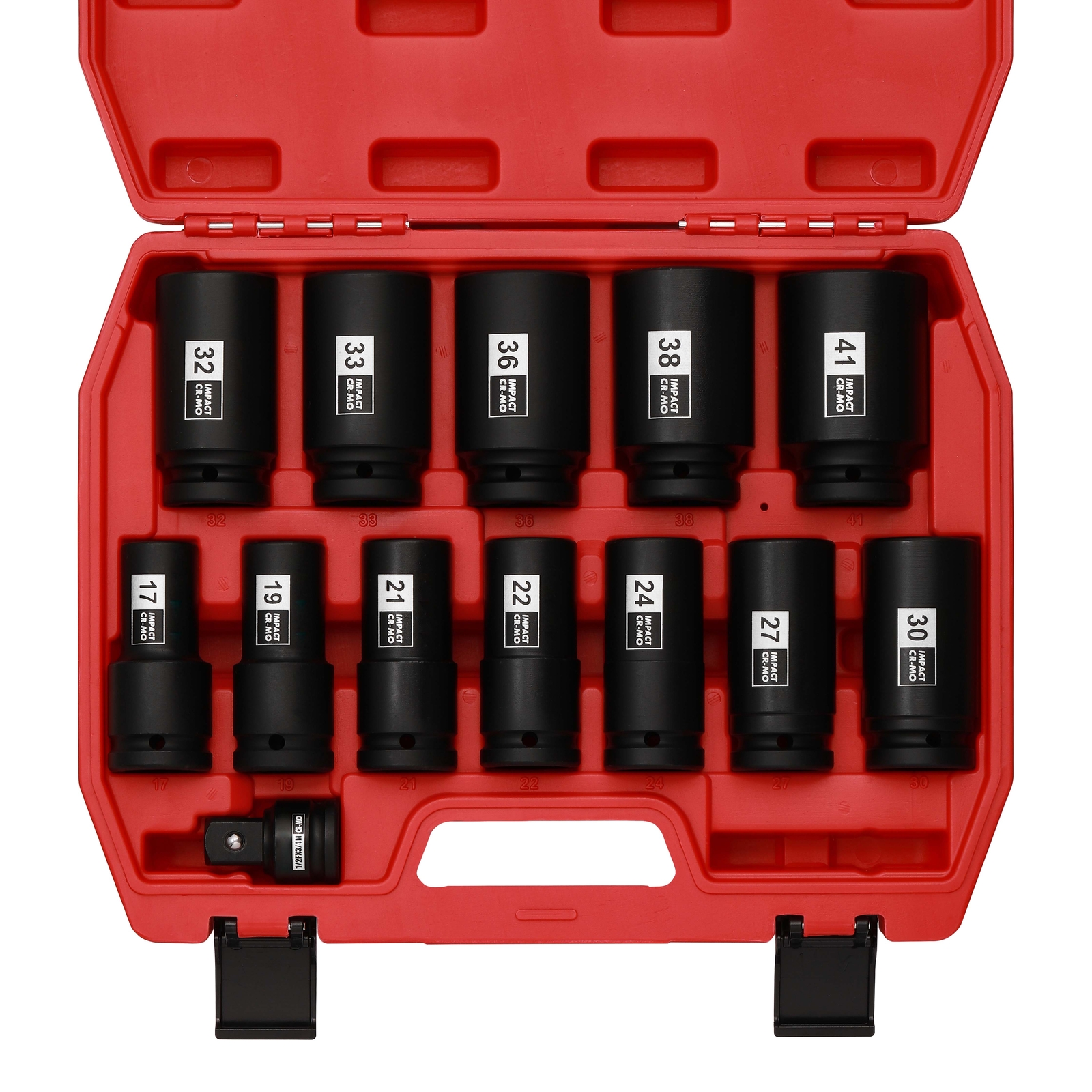 3/4" Drive Deep Impact Socket Set 13Pcs Jumbo Socket Metric(17mm to 41mm) 6Point