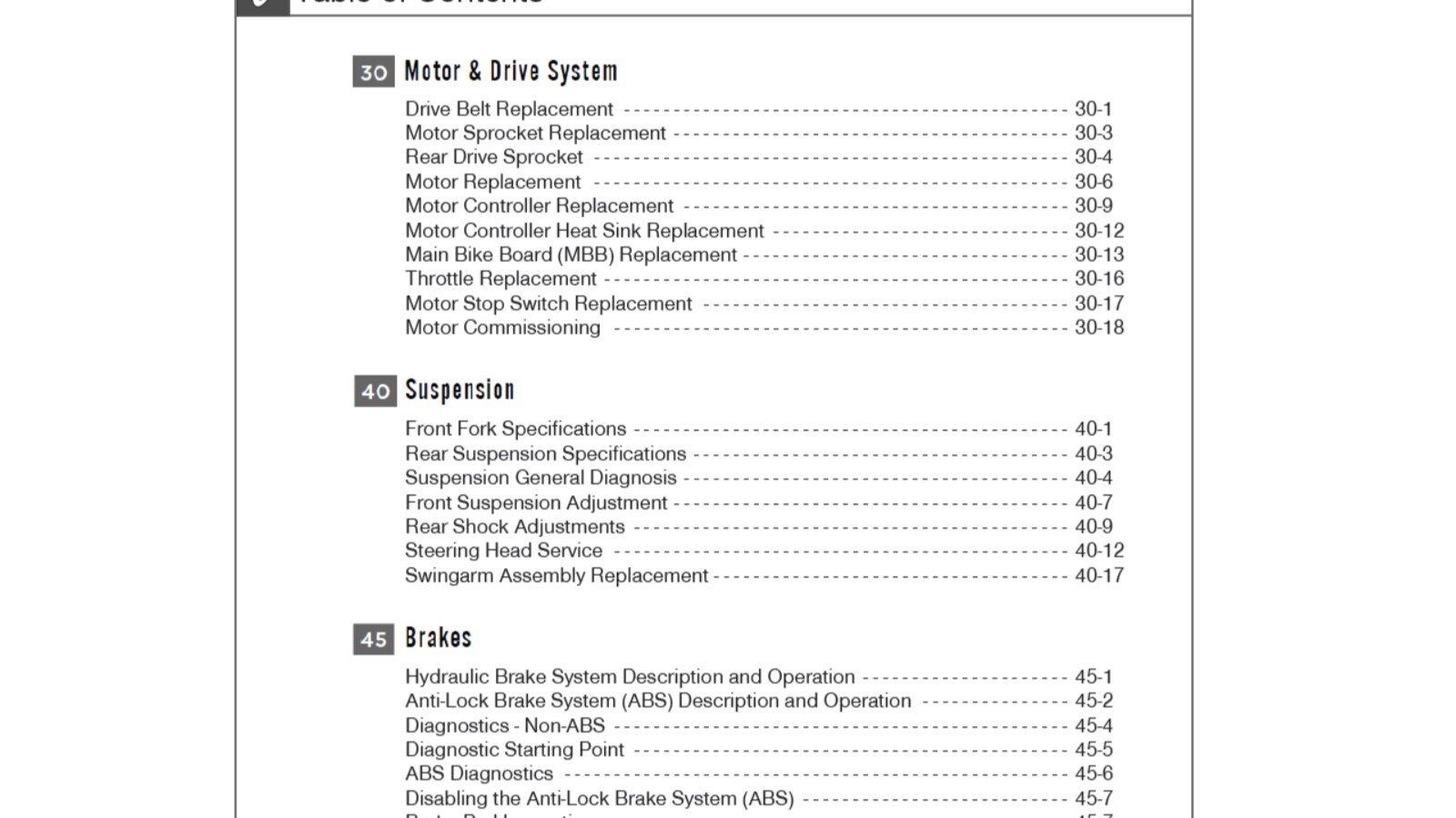 2013 2023 Zero S, Zero SR, Zero DS and Zero DSR Workshop and Service Manual