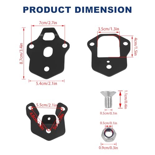 Kickstand Enlarger Pad Replacement for Royal Enfield Himalayan Scram 411 Black