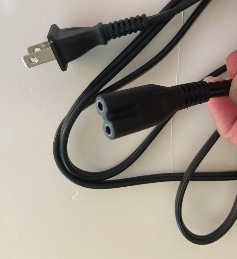 Generic E325848 Power Cable Cord; 5 Foot;  2 prong; Sonos Play 3,  5, TV etc.