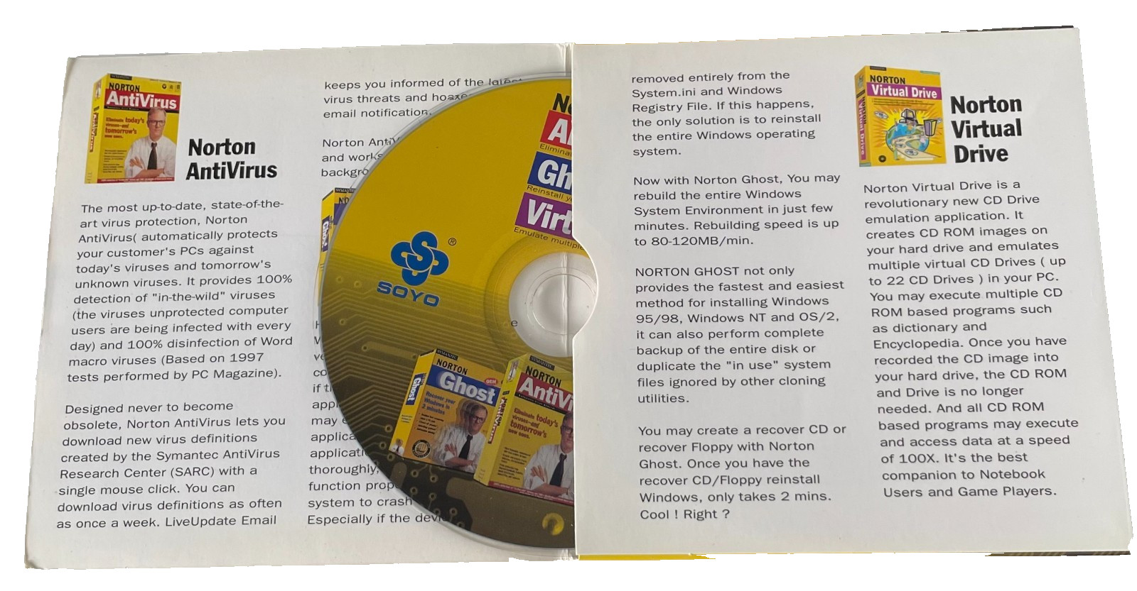 Norton 3-in-1 CD for Windows 95-98