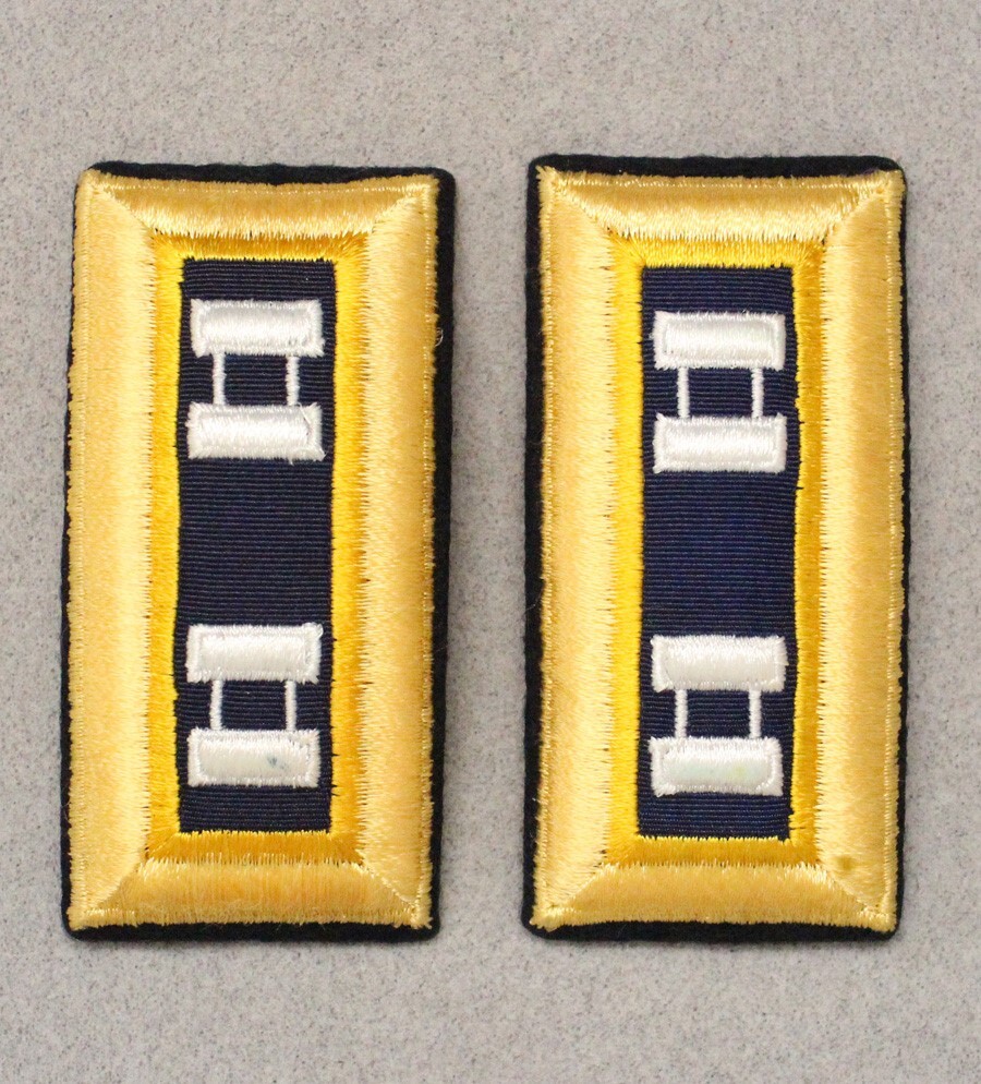 Army Shoulder Rank Straps 085 - Captain, Transportation - Female, pair