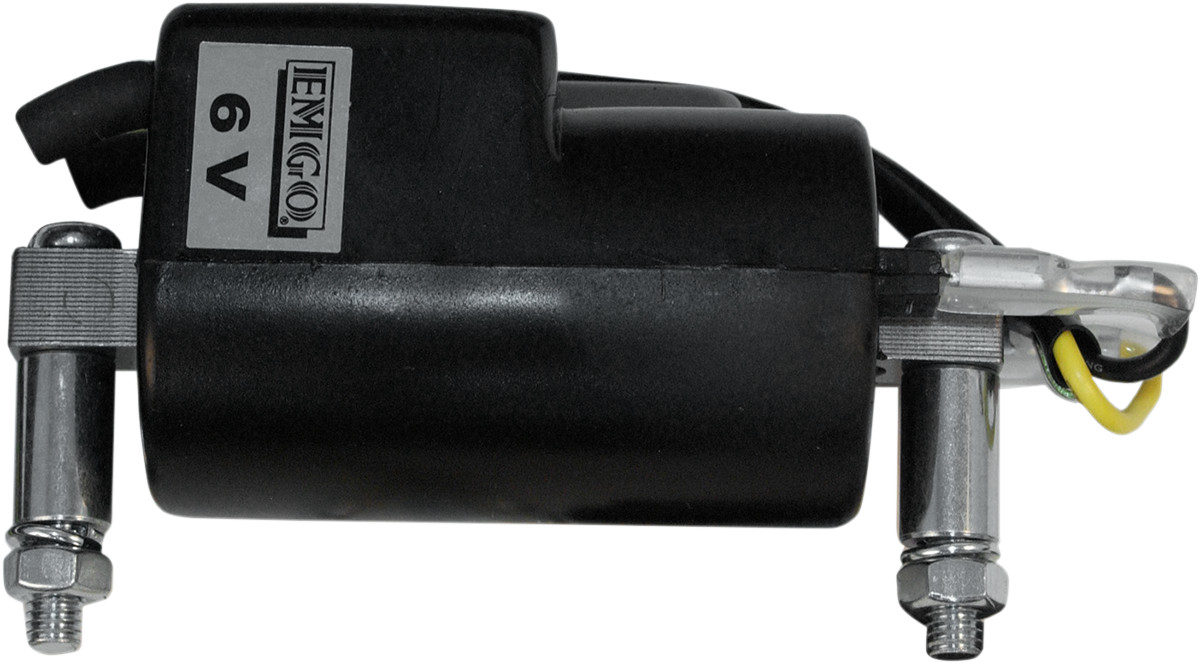 Emgo 6V Ignition Coil 24-72454 1.09 Ohms Dual Lead Universal