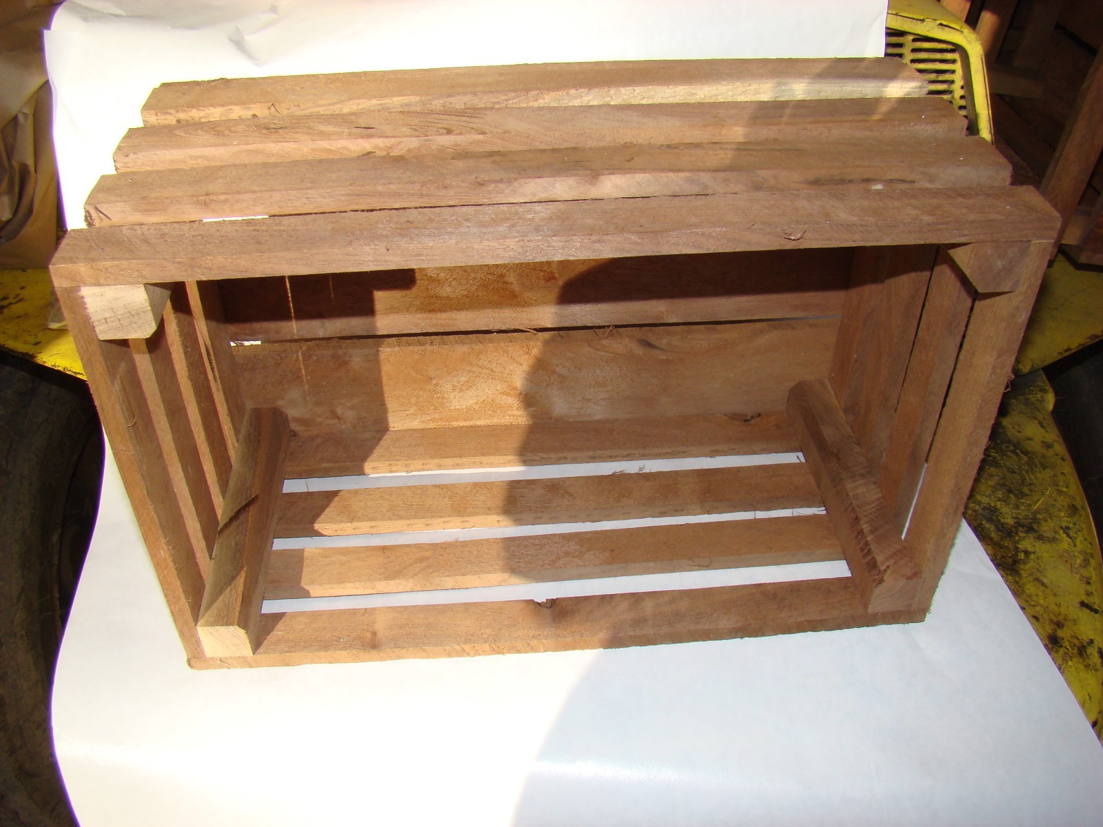 1/2 Bushel Black Walnut Decorative Crate