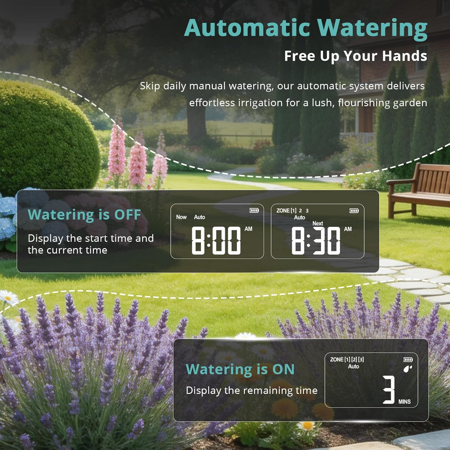 QUOBAS Brass Sprinkler Timer for Garden Hose, Programmable Water Timer for Hose