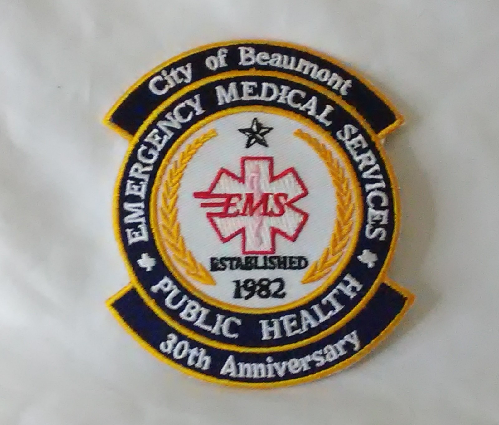City of Beaumont Texas 30th Anniversary Emergency Medical Services Patch