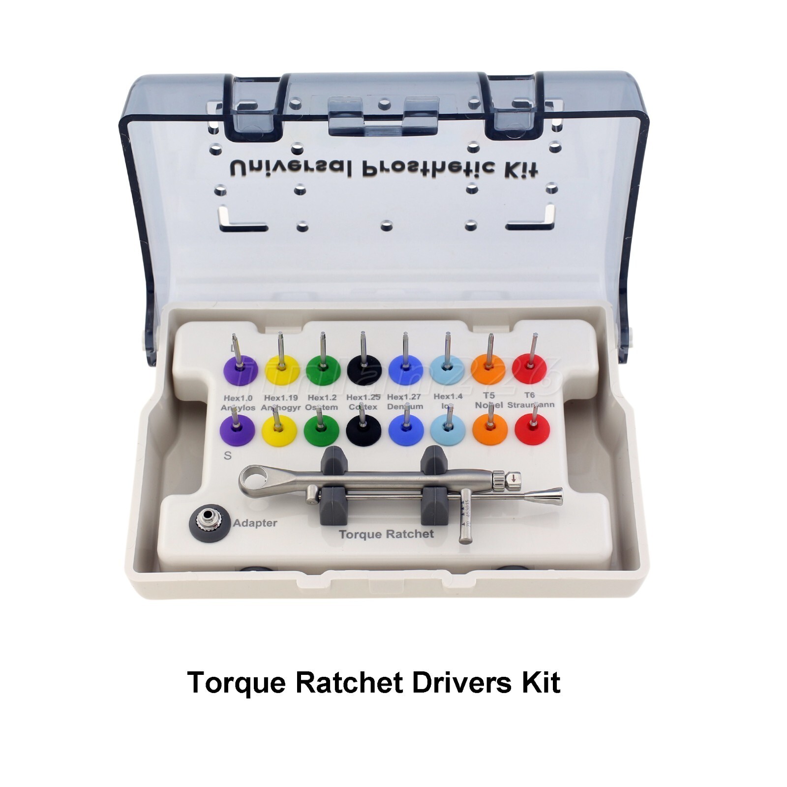 Universal Implant Prosthetic Kit Dental Torque Wrench Screwdriver Latch Driver