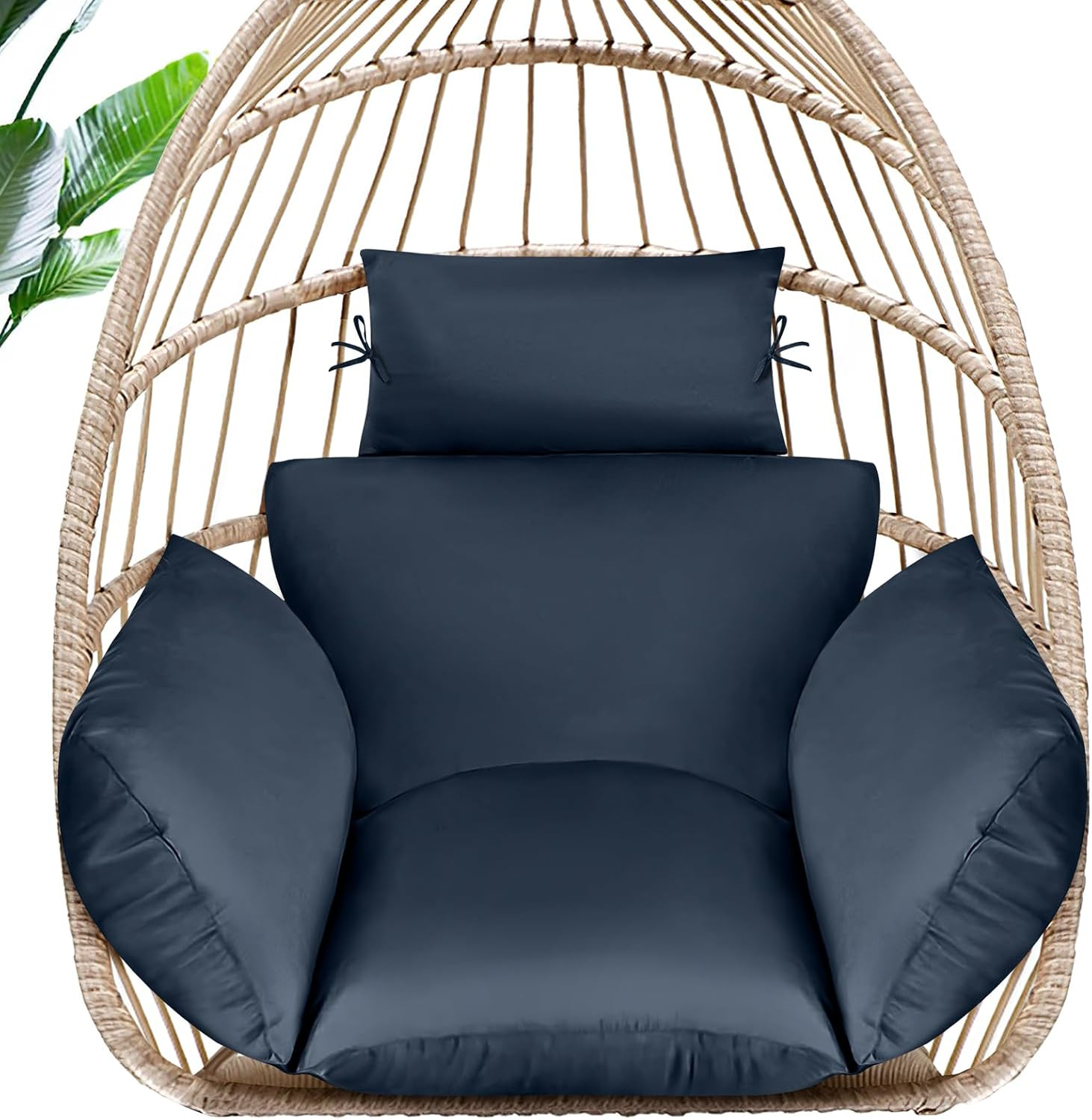 MAGIC ELEPHANT Egg Chair Cushion, Memory Foam Indoor Outdoor Hanging Egg Chair C