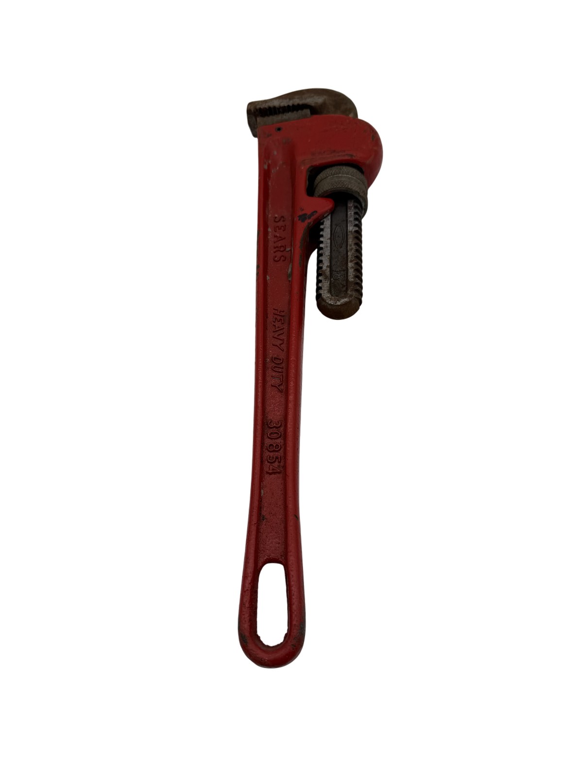 Vintage Sears Heavy Duty Pipe Wrench 18 Inch Model 30854 Adjustable Hand Tool