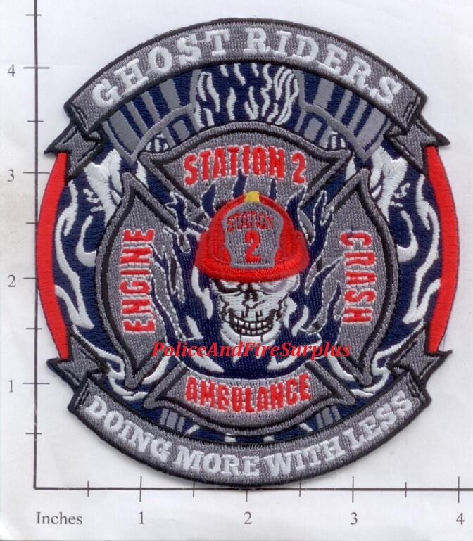 Virginia - Virginia Beach Navy Air Station 2 VA Fire Dept Patch Ghostriders
