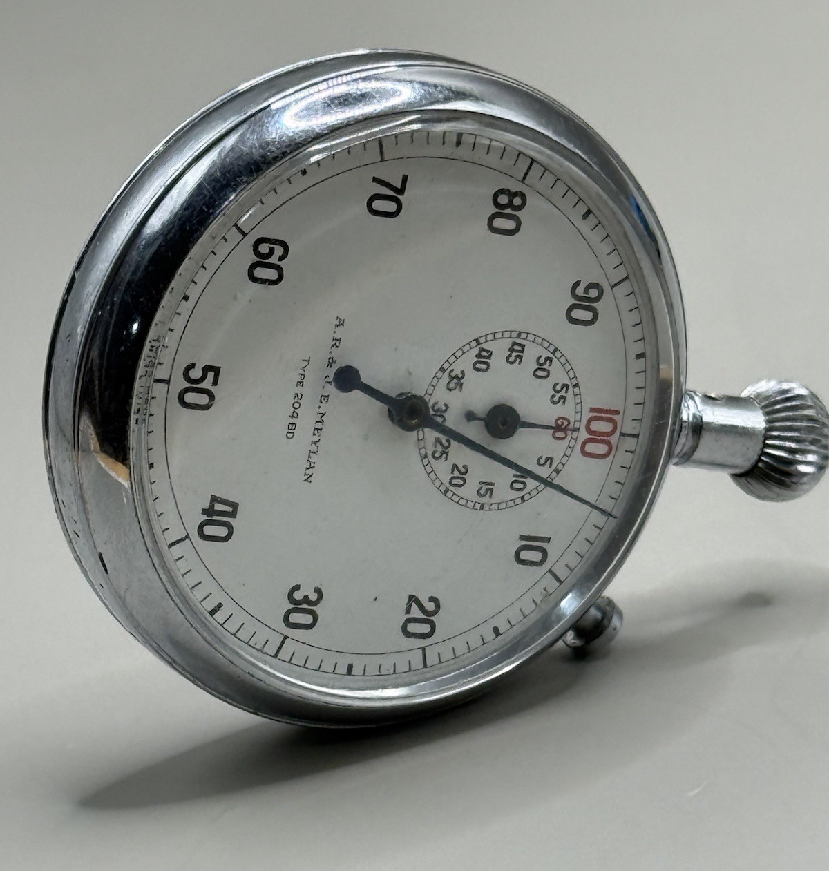 A.R. & J.E. Meylan Type 204BD Mechanical Wind Up Stop Watch