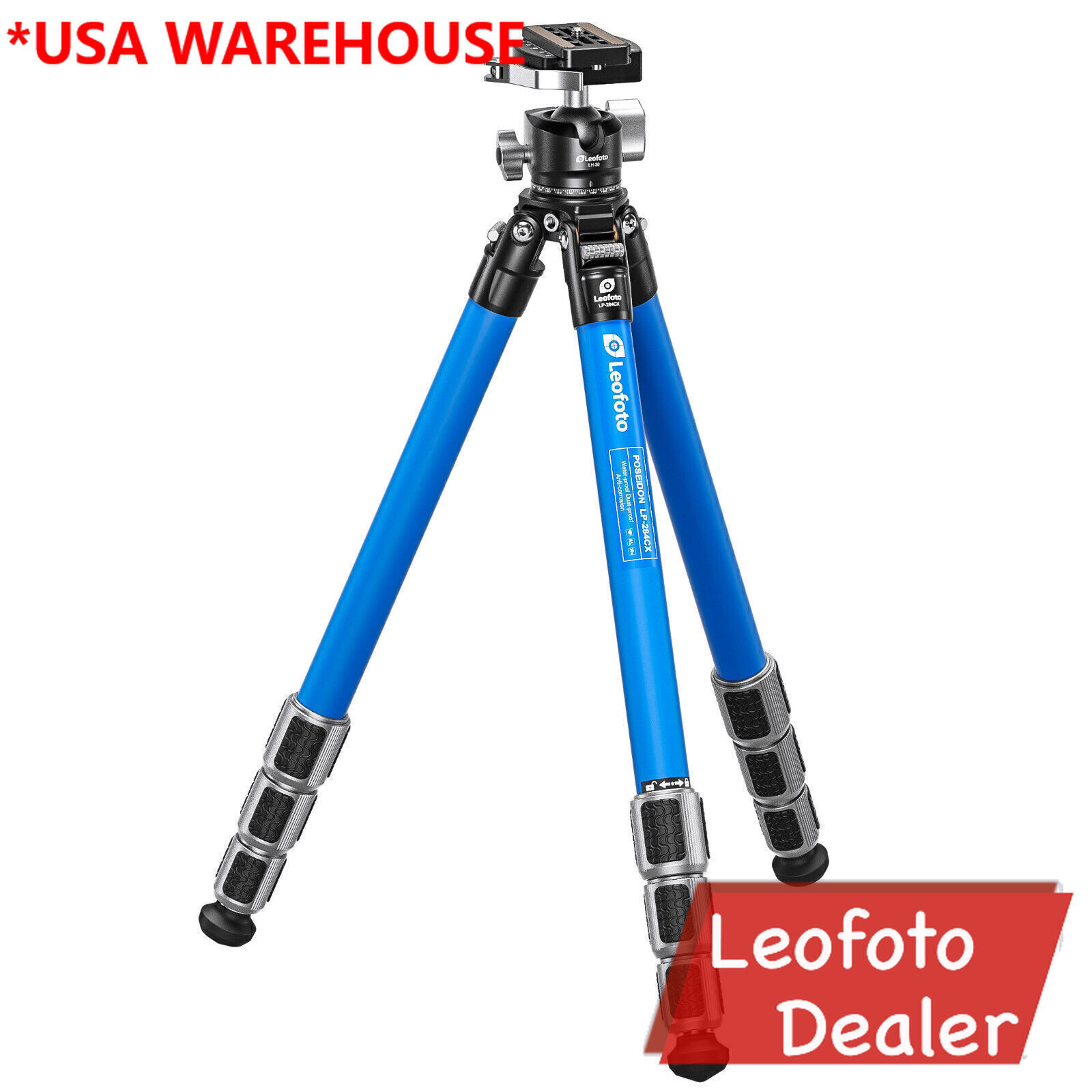 Leofoto LP-284C X Poseidon Ocean Tripod + LH-30LR Ballhead Set