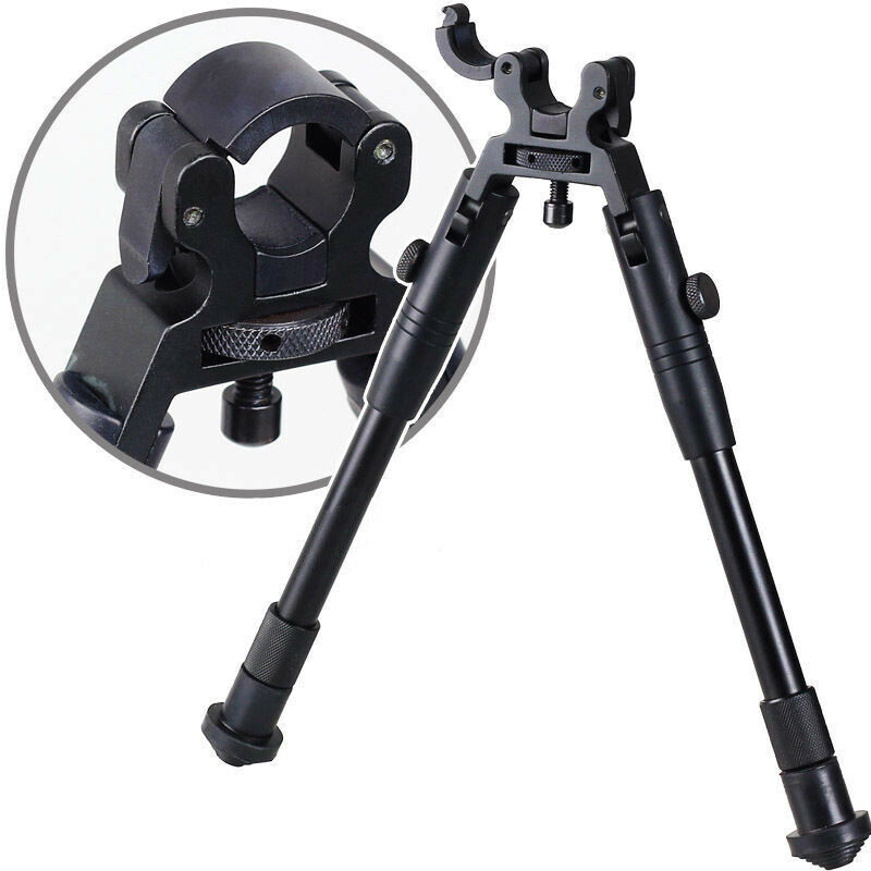Clamp-on Bipod for Rifles 6-9 inch Folding Hard Bipod Adjustable Height Feet