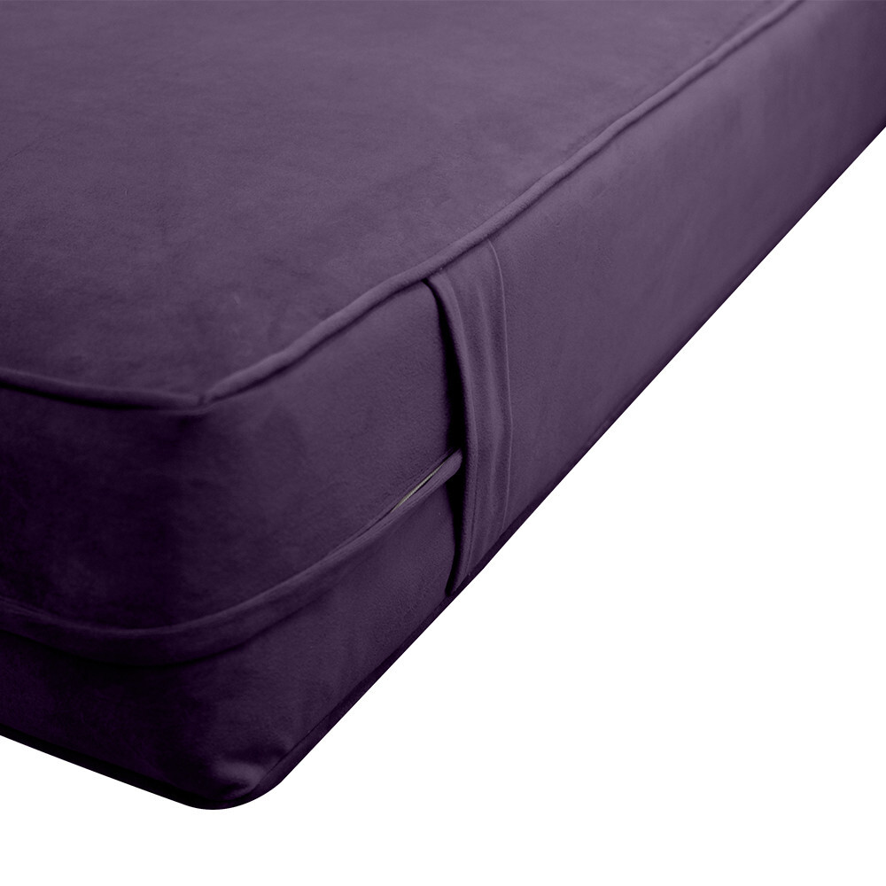 Model V6 TwinXL Velvet SamePipe Indoor Daybed Mattress Pillow Complete Set AD339