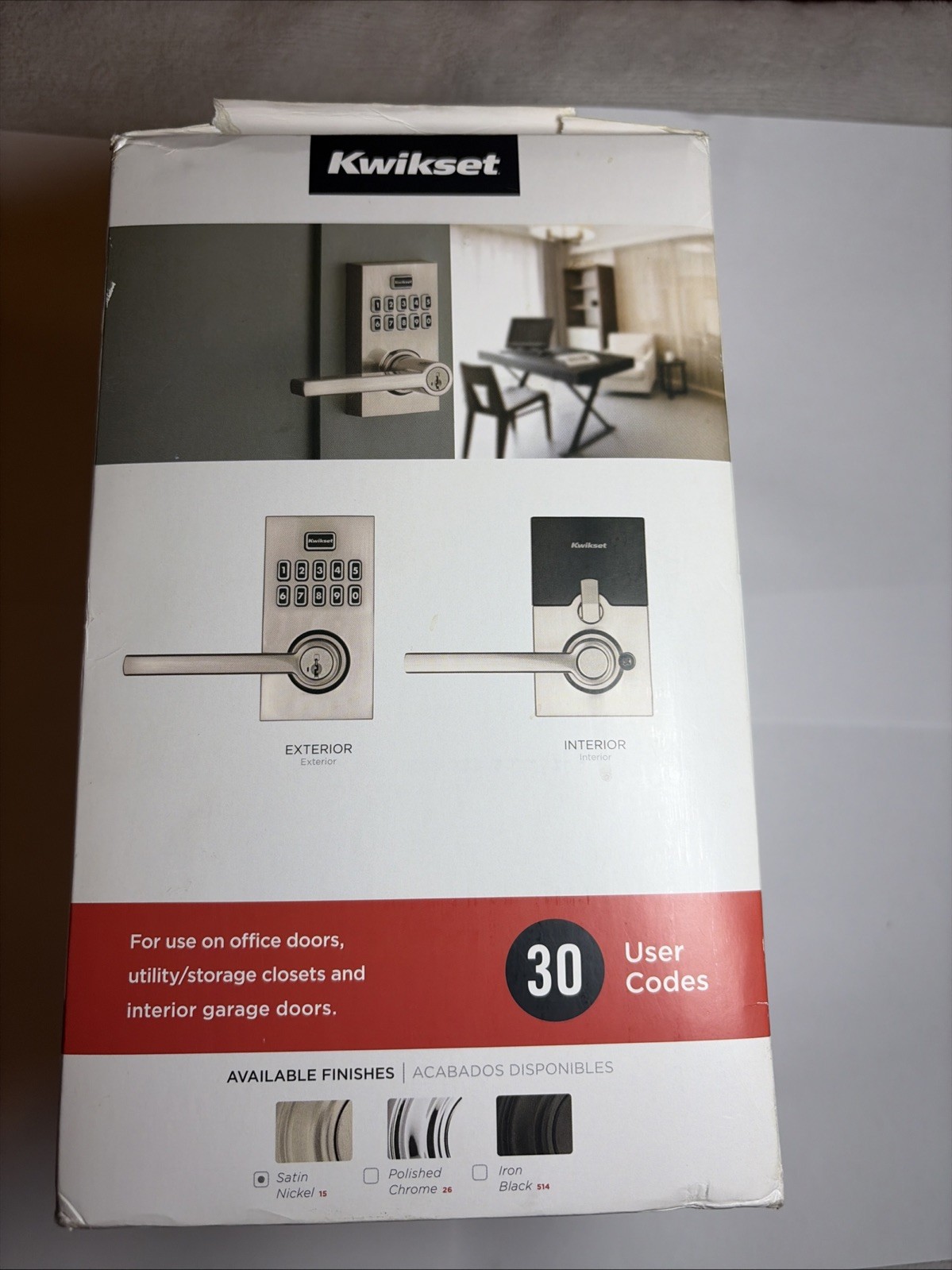 Kwikset Smartkey Halifax Door Lever Smartcode 917 Satin Nickel