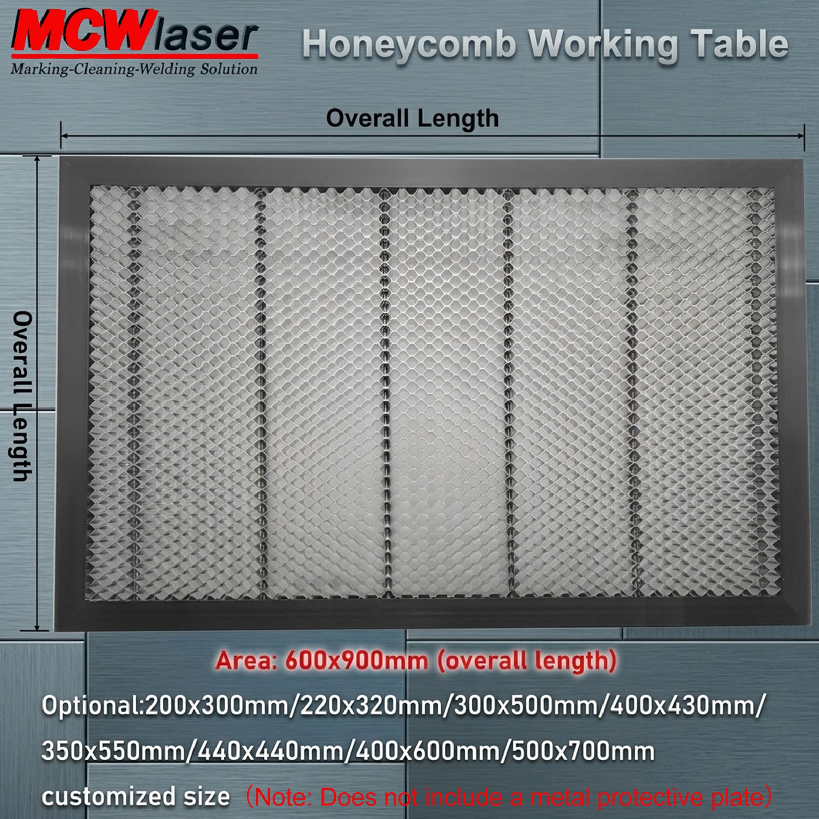 Honeycomb Table for CO2 Laser Engraver Cutting Machine 90x60cm Galvanized Iron