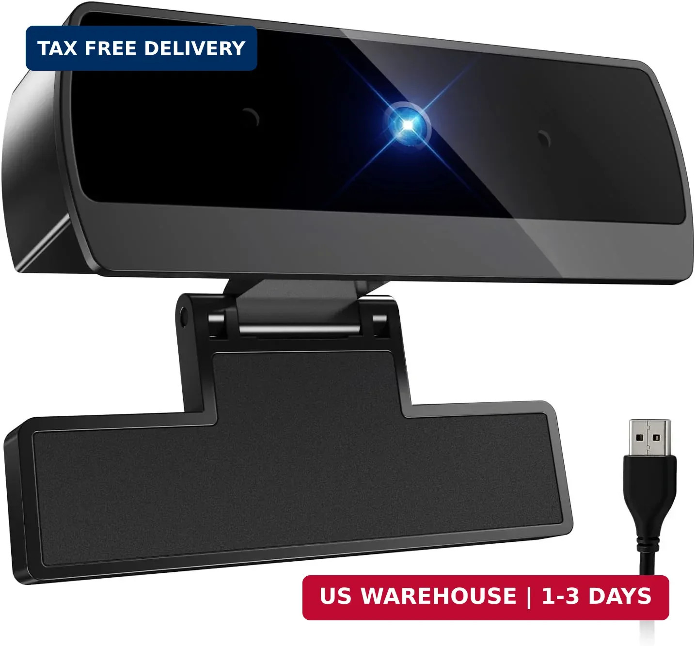 Diccik 1080P Webcam with Microphone, Full HD Video Calling Web Camera, HD Light