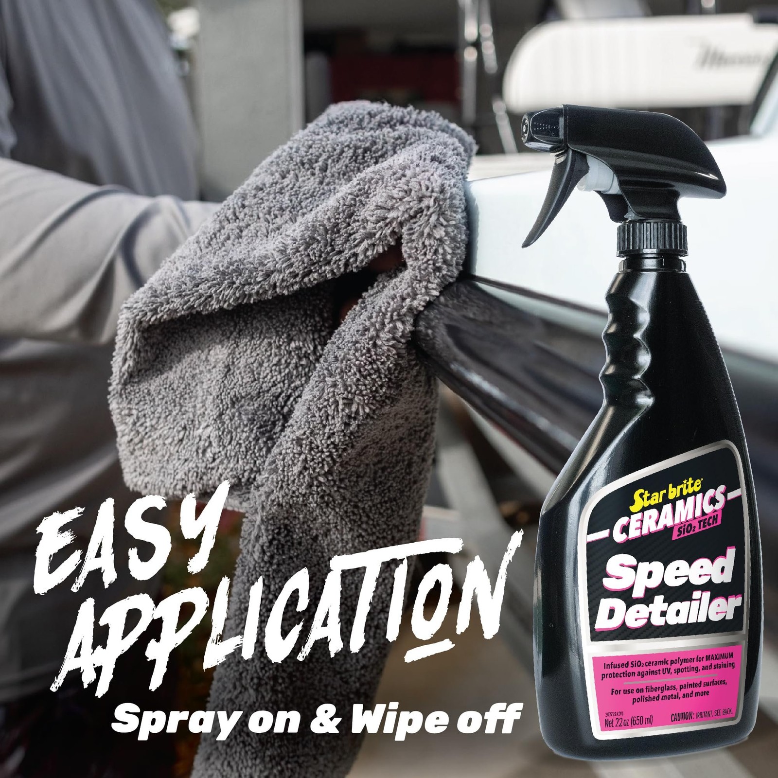STAR BRITE Ceramics Speed Detailer SiO2 Infused - Ultimate Shine & Protection...