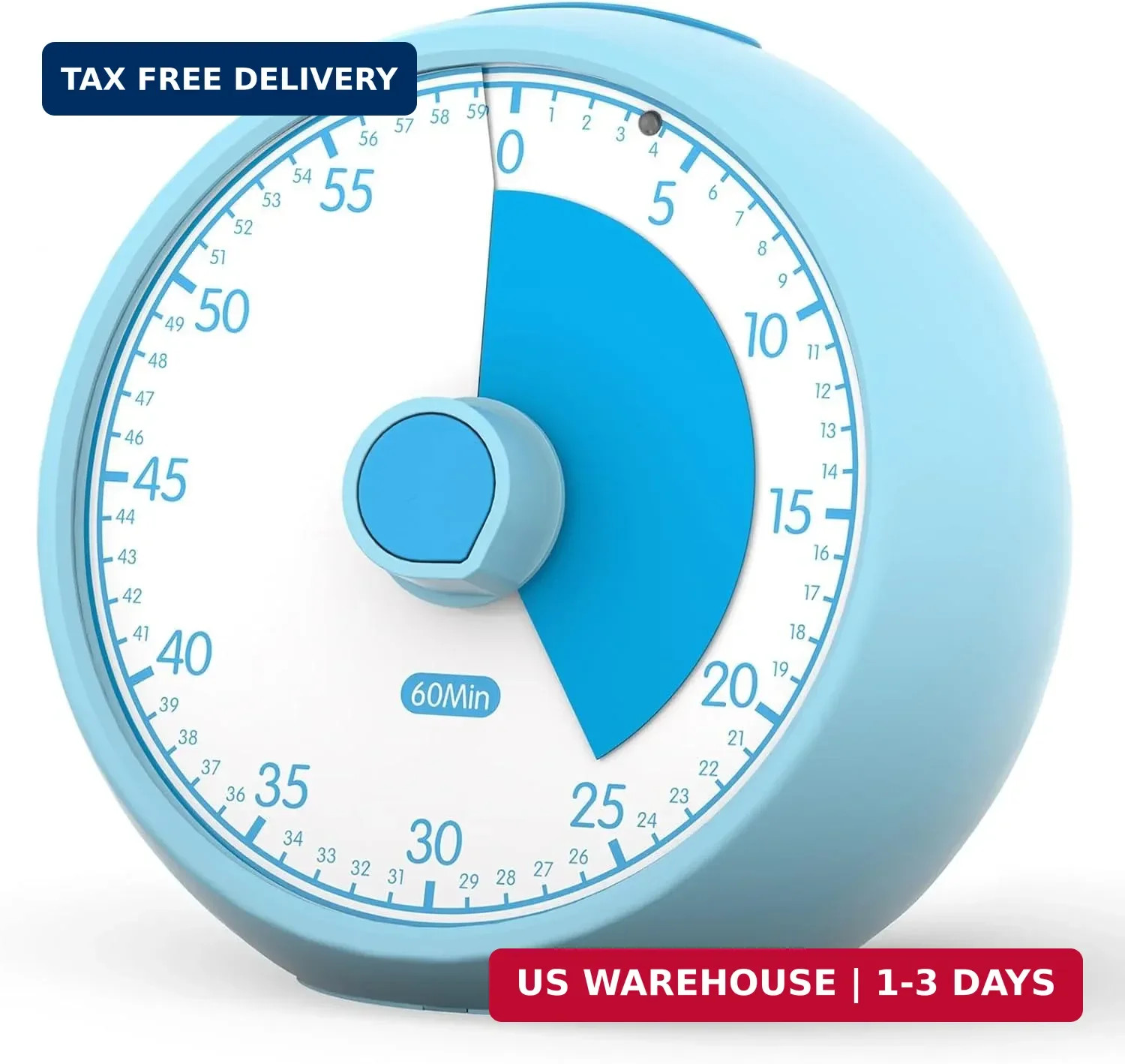 Visual Timer for Kids 60-Minute Countdown Timer with Optional Alarm, Focus Tool