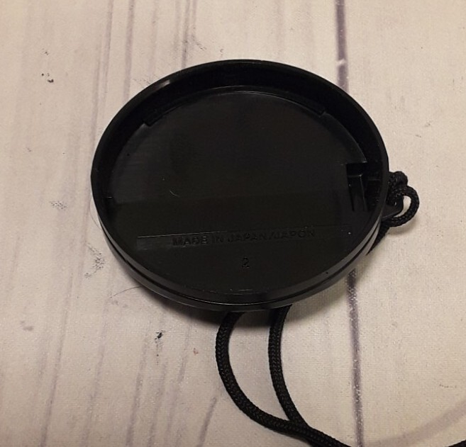 Canon E57 video camera Lens Cap 49mm & Shoulder Strap
