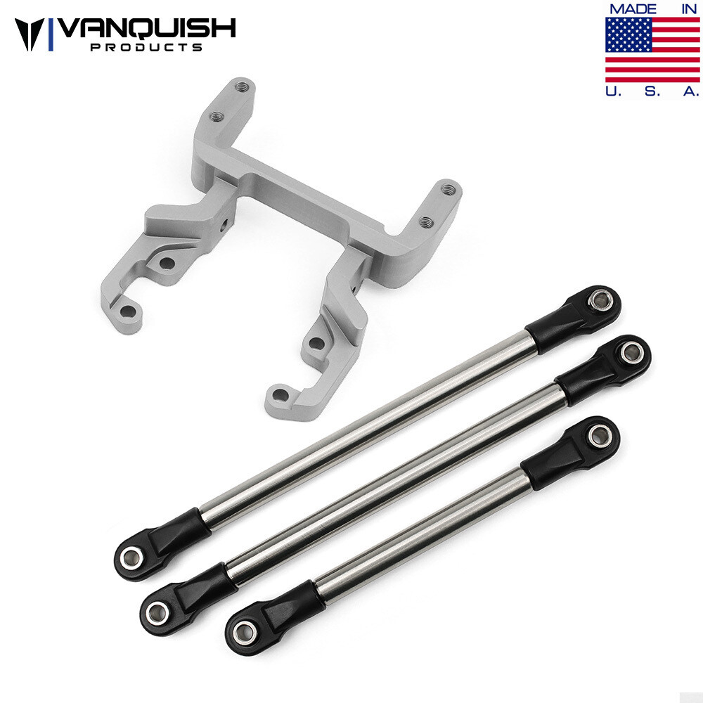 Vanquish Products VPS07857 Currie F9 Servo Mount Kit Clear : SCX10 II
