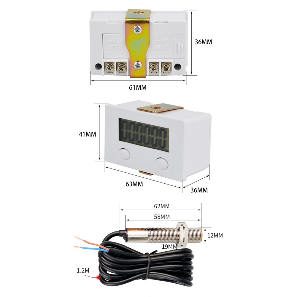 Digital Display Counter Metal Sensor Magnetic Proximity Switch Systems