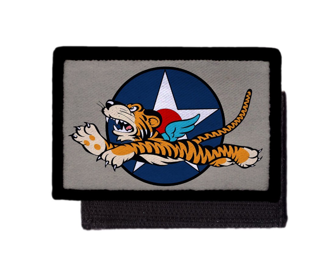 Flying Tigers Nose Art WW2 Airplane Patch Morale Army Hook [sub]