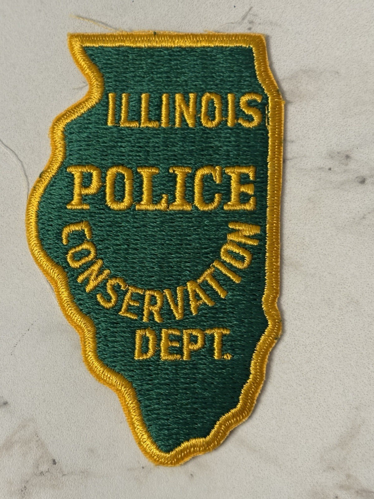 VINTAGE🇺🇸ILLINOIS POLICE CONSERVATION DEPARTMENT SHOULDER UNIFORM PATCH LQQK