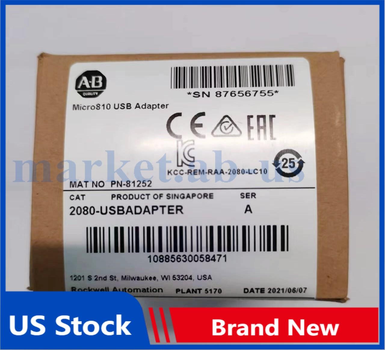 New Factory Sealed AB 2080-USBADAPTER /A Micro800 USB Adapter Plug