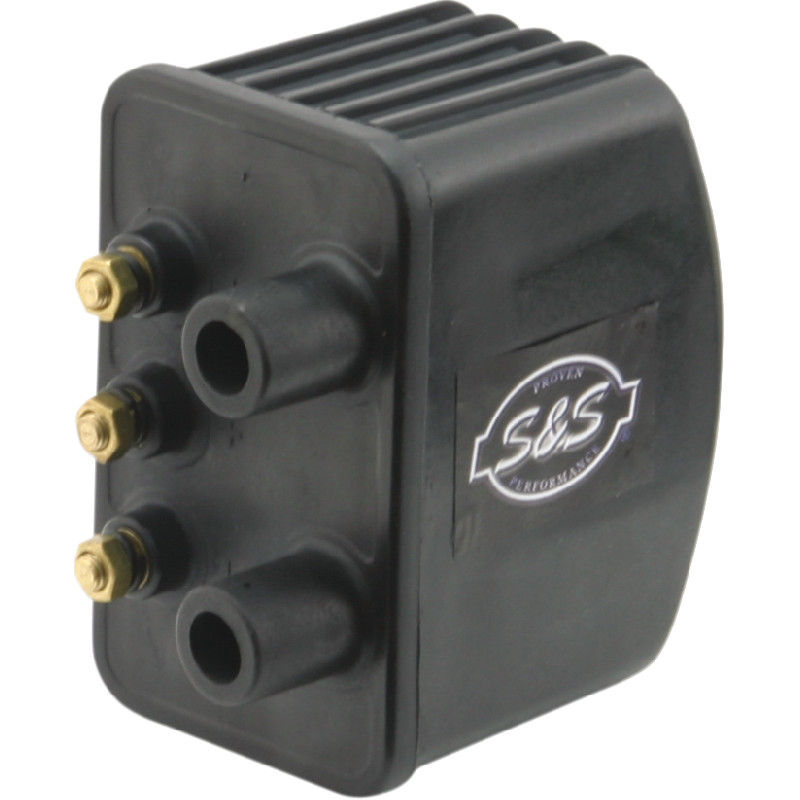 S&S Cycle High-Output Ignition Coil 3.0 Ohm Black Single-Fire 12V Street