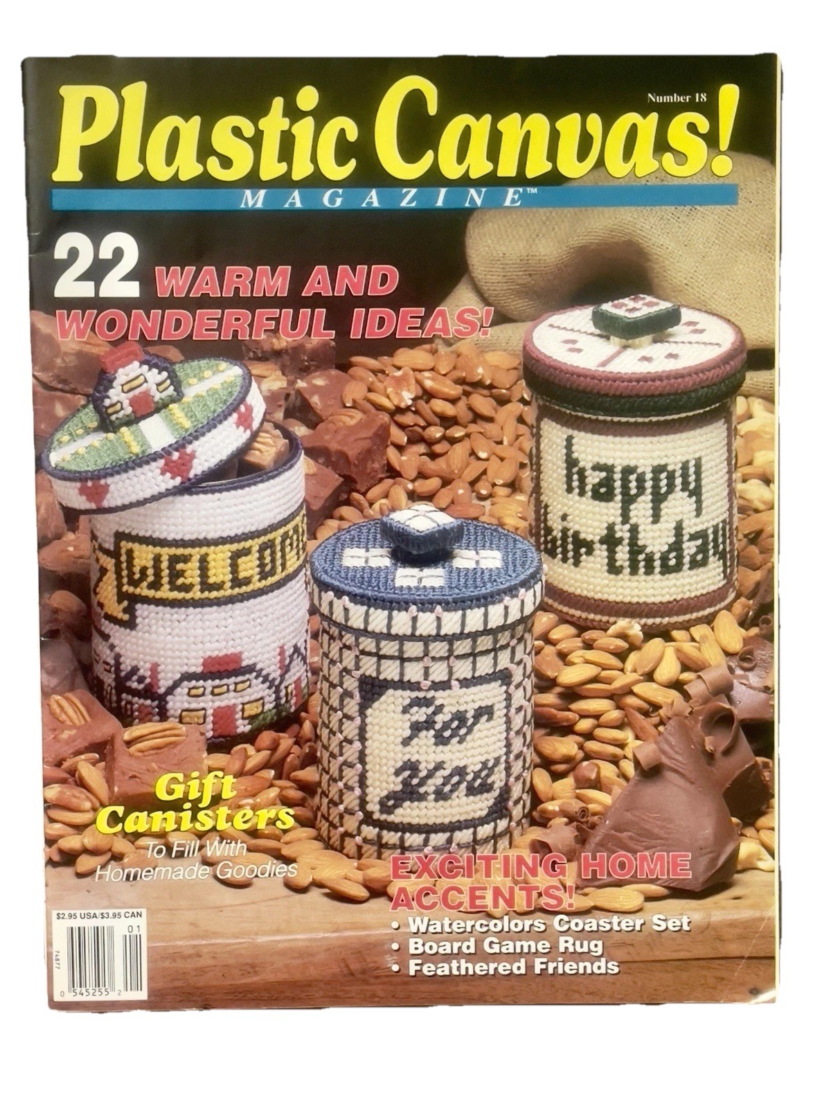 Vintage Plastic Canvas Magazine Issue No. 18 January/February 1992 ~ 22 projects