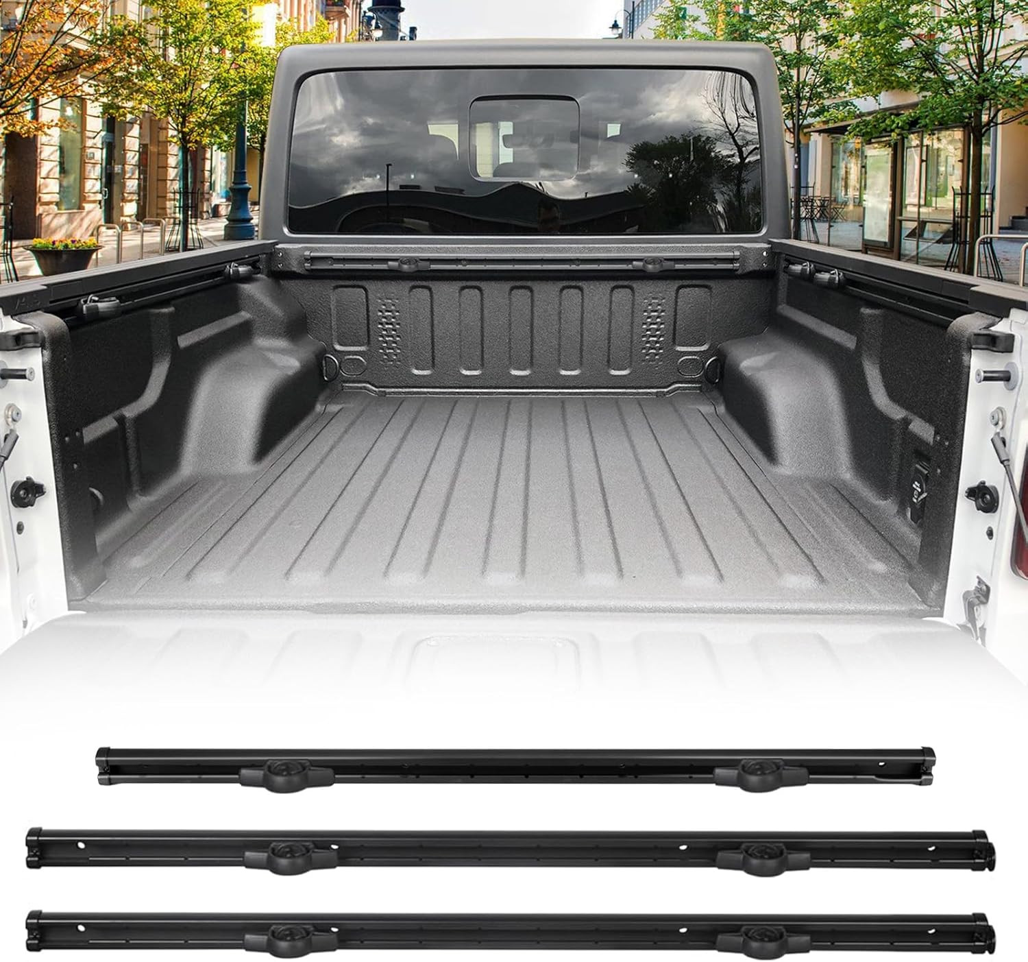 Aluminum Trail Rail System Compatible with Jeep Gladiator 2020 2021 2022 2023 20
