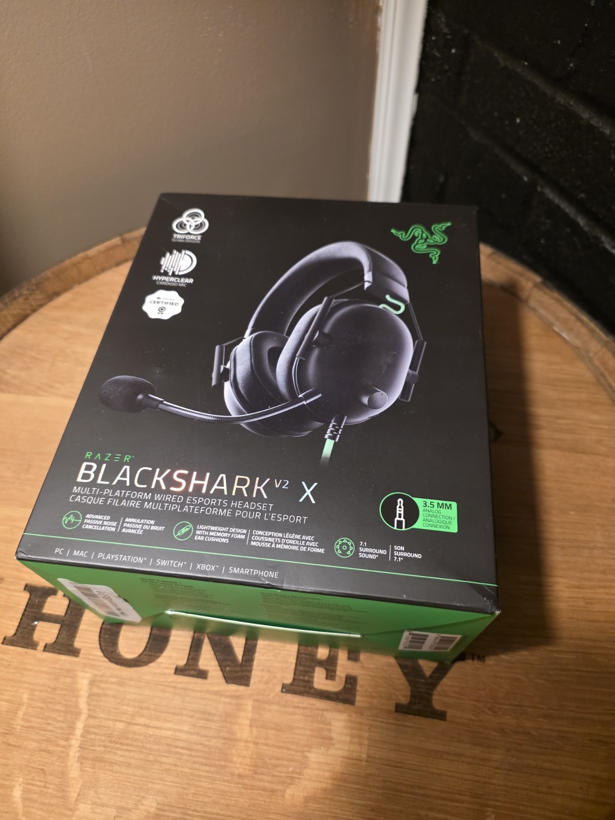 Razer BlackShark V2 X Wired Esports Headset, 3.5mm, Black Sealed‼️