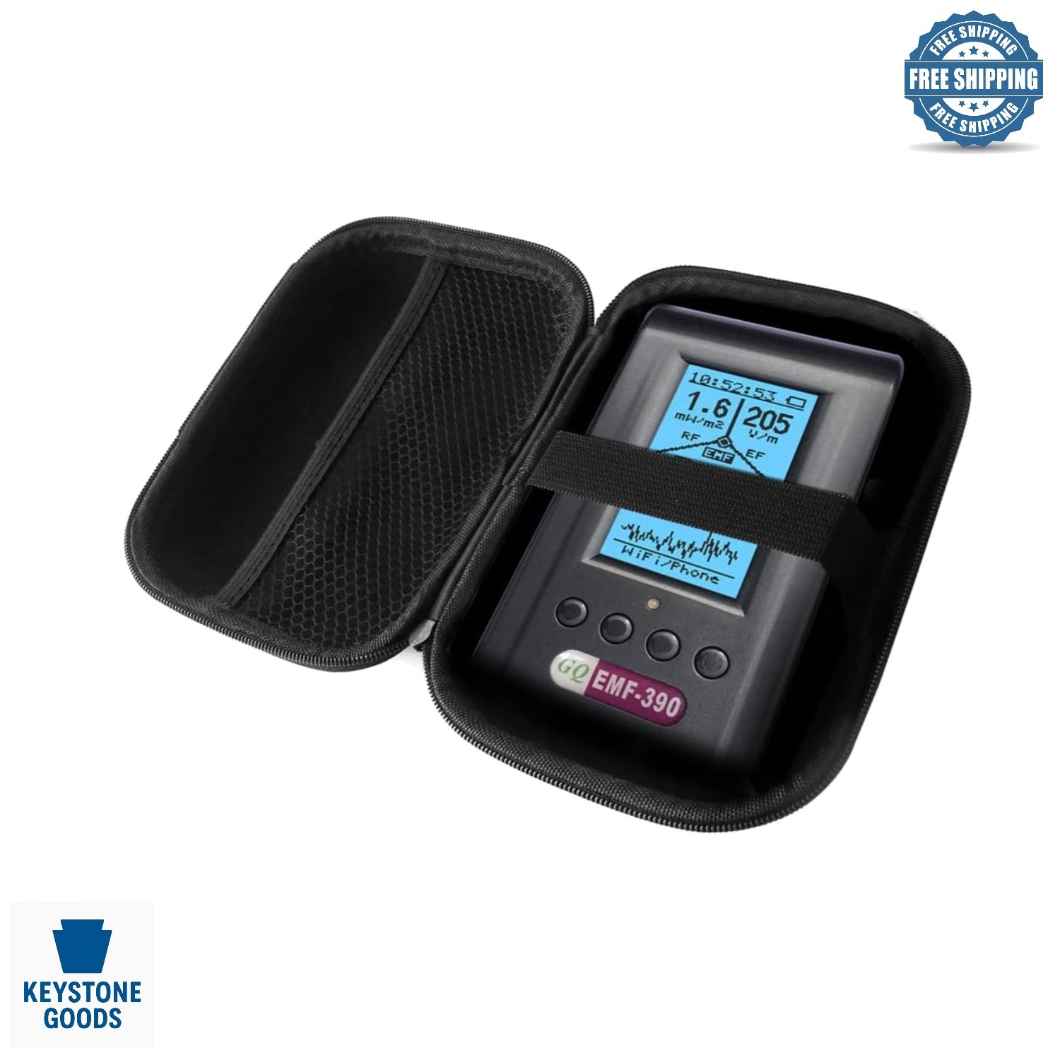 Durable Hard EVA Case for EMF Meter – Shockproof, Waterproof & Lightweight