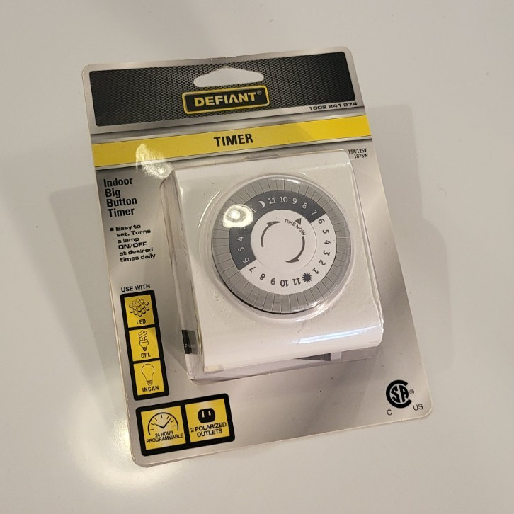 Defiant Non-Programmable Analog Dial Wall Thermostat White w/ Batteries