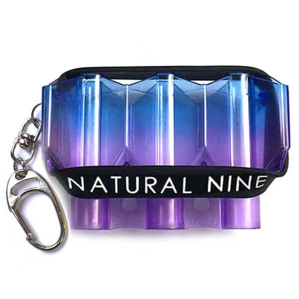 Natural Nine Crystal Twin Color Blueberry Flight Case
