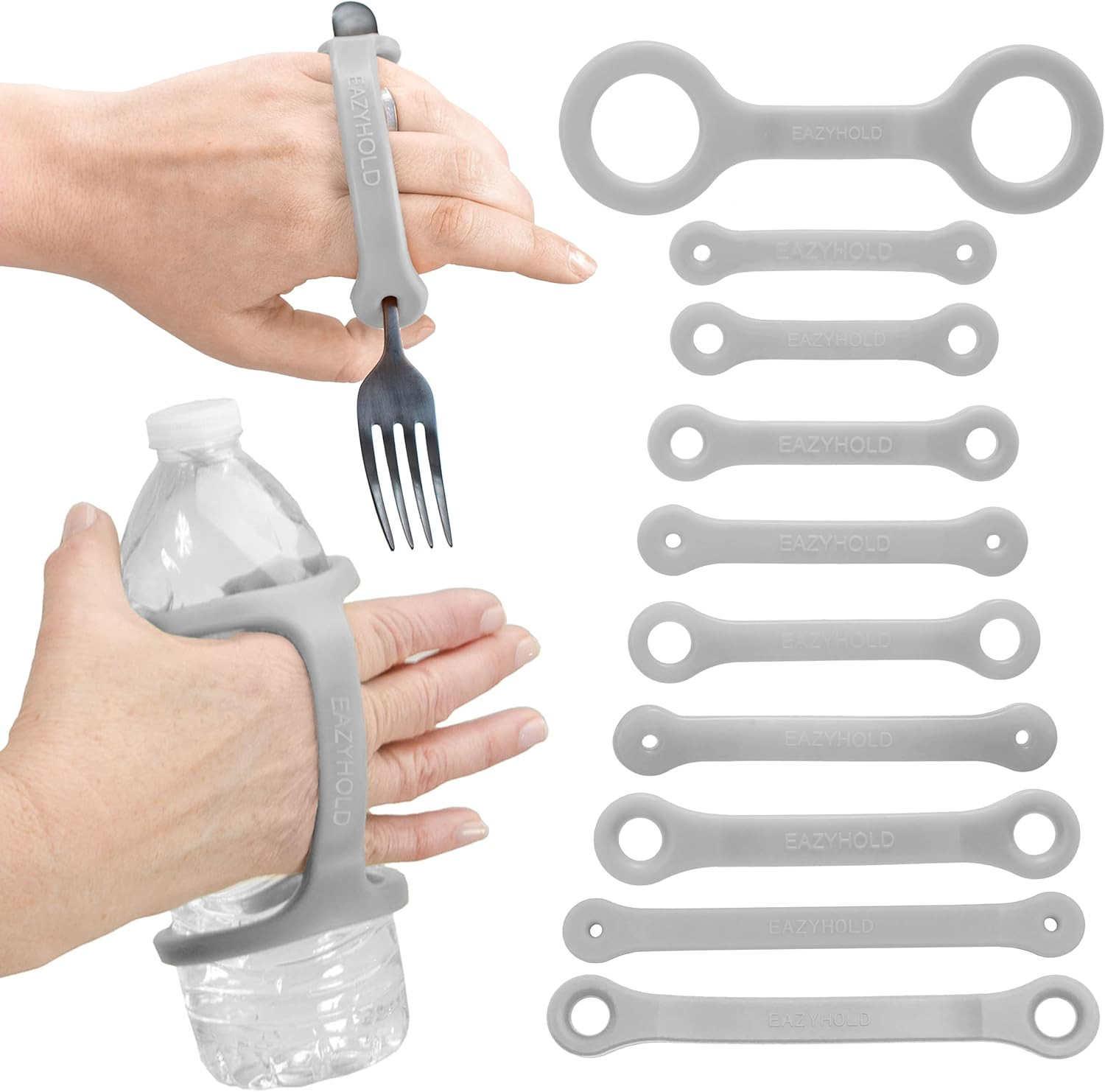 Versatile Silicone Handles - 10 Sizes for Easy Grip & Daily Living Support