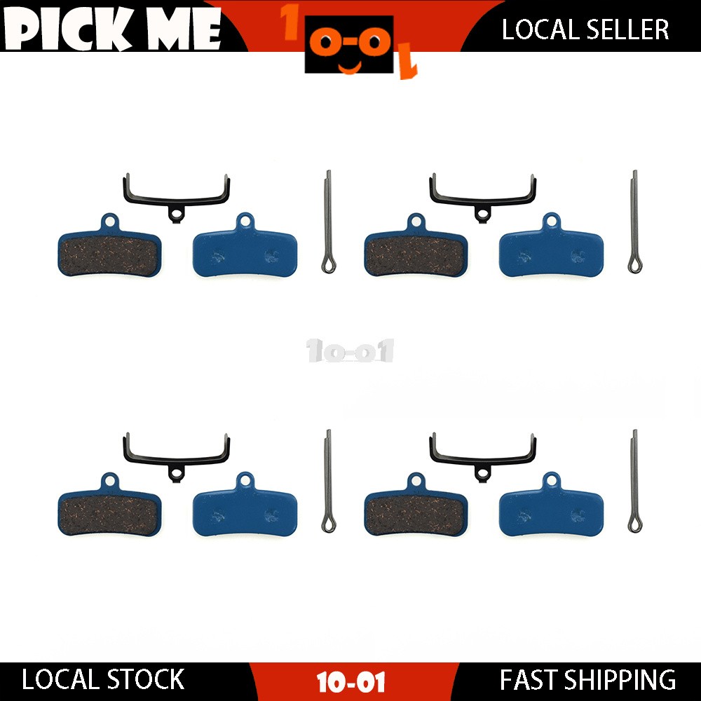 4 Pairs Semi Metal Bicycle Disc Brake Pads For Shimano Deore BR-M6120 BR-MT420