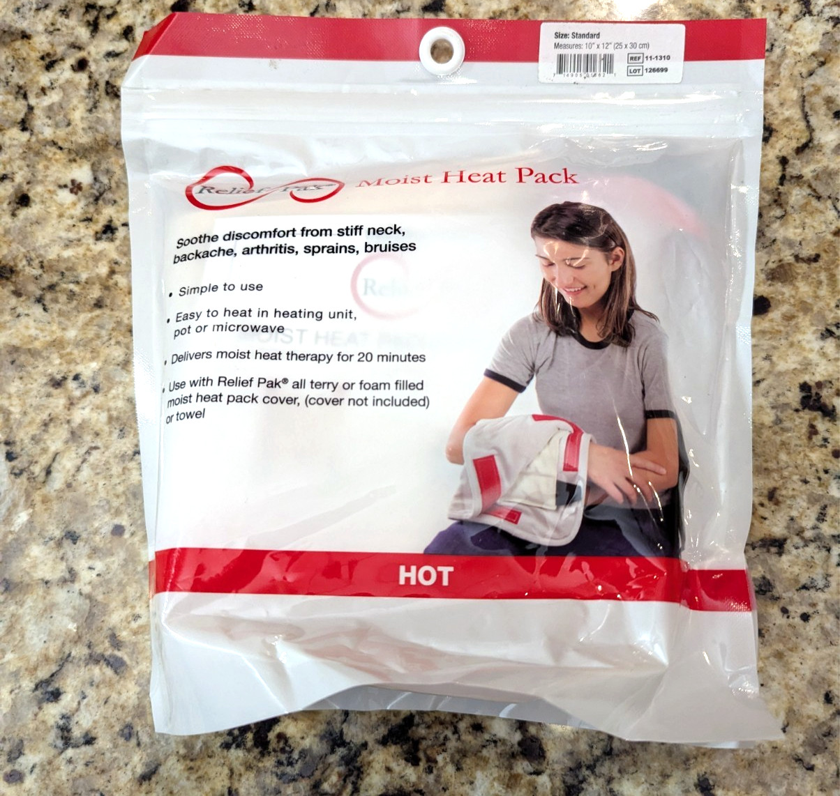 Relief Pak Moist Heat Pack Standard 10" x 12" REF 11-1310