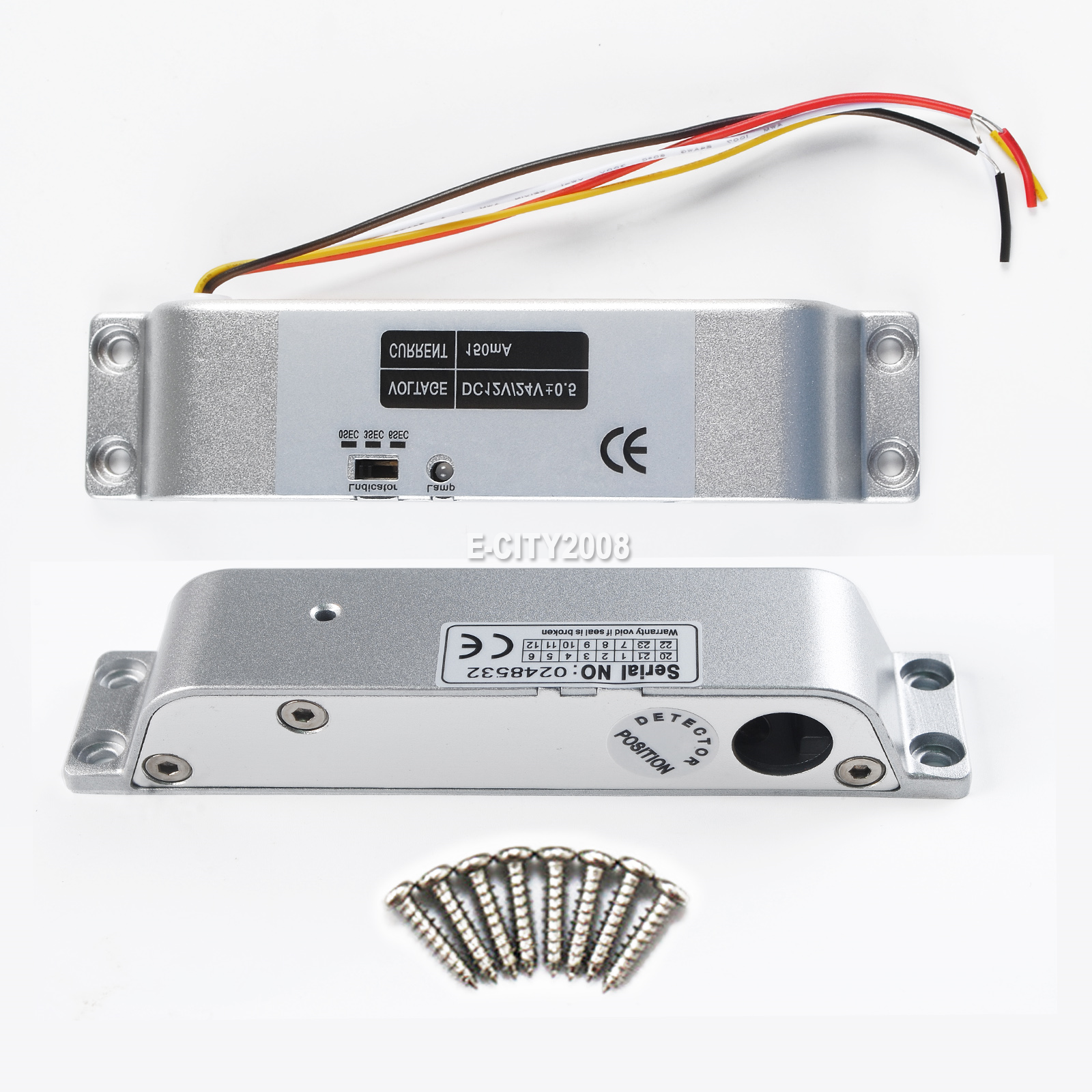 DC 12V Magnetic Lock Electric Drop Bolt Induction Door Gate Entry Access Control