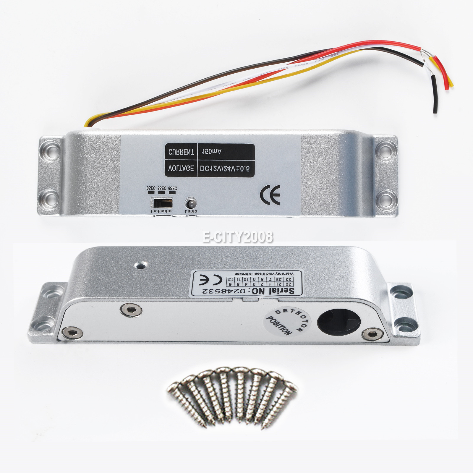 Electric Drop Bolt Lock Security System Fail-Safe Control Easy To Install DC12V