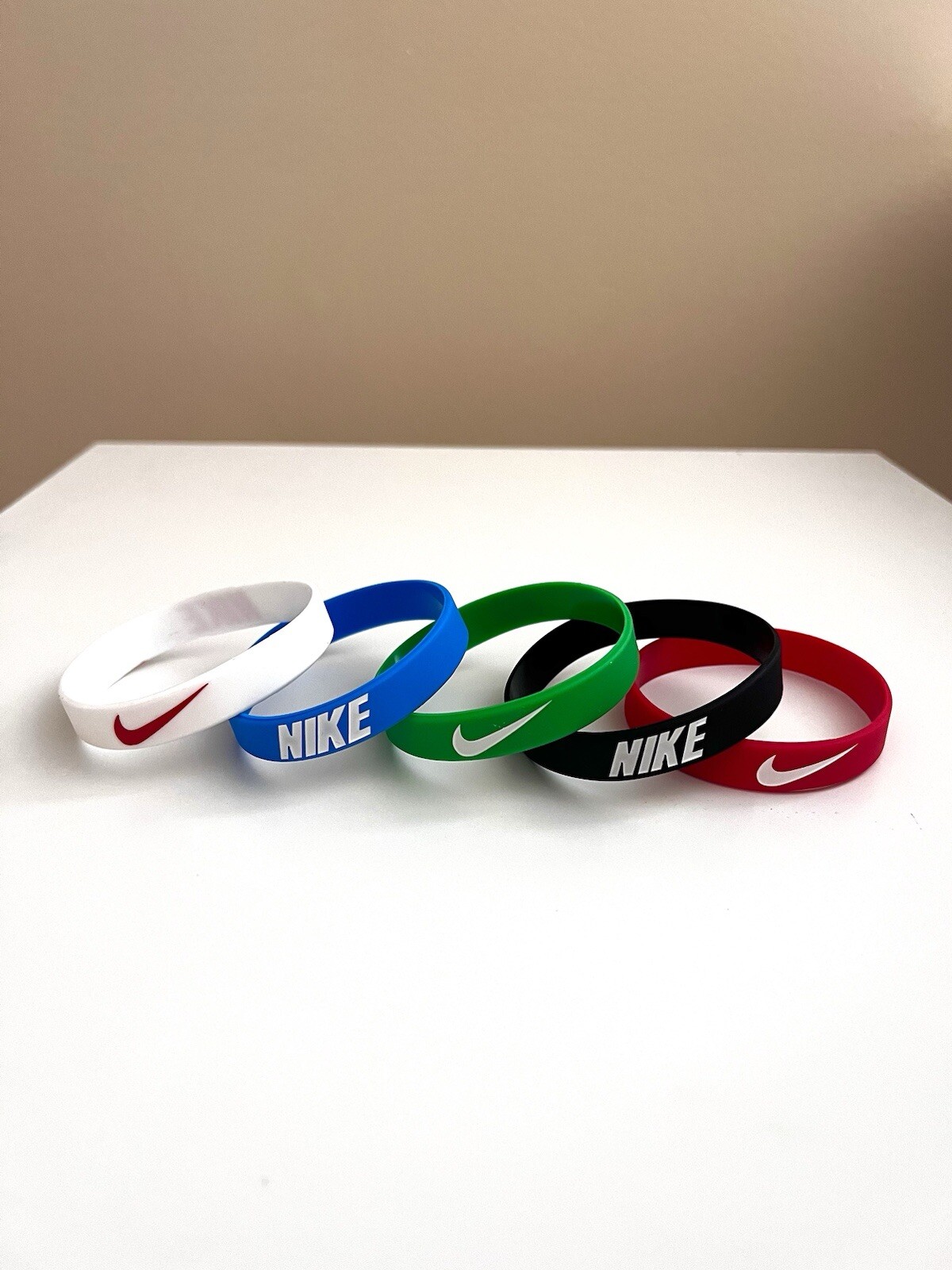 5 Pack of Nike Silicone Wristband Bracelets (Pack #1)