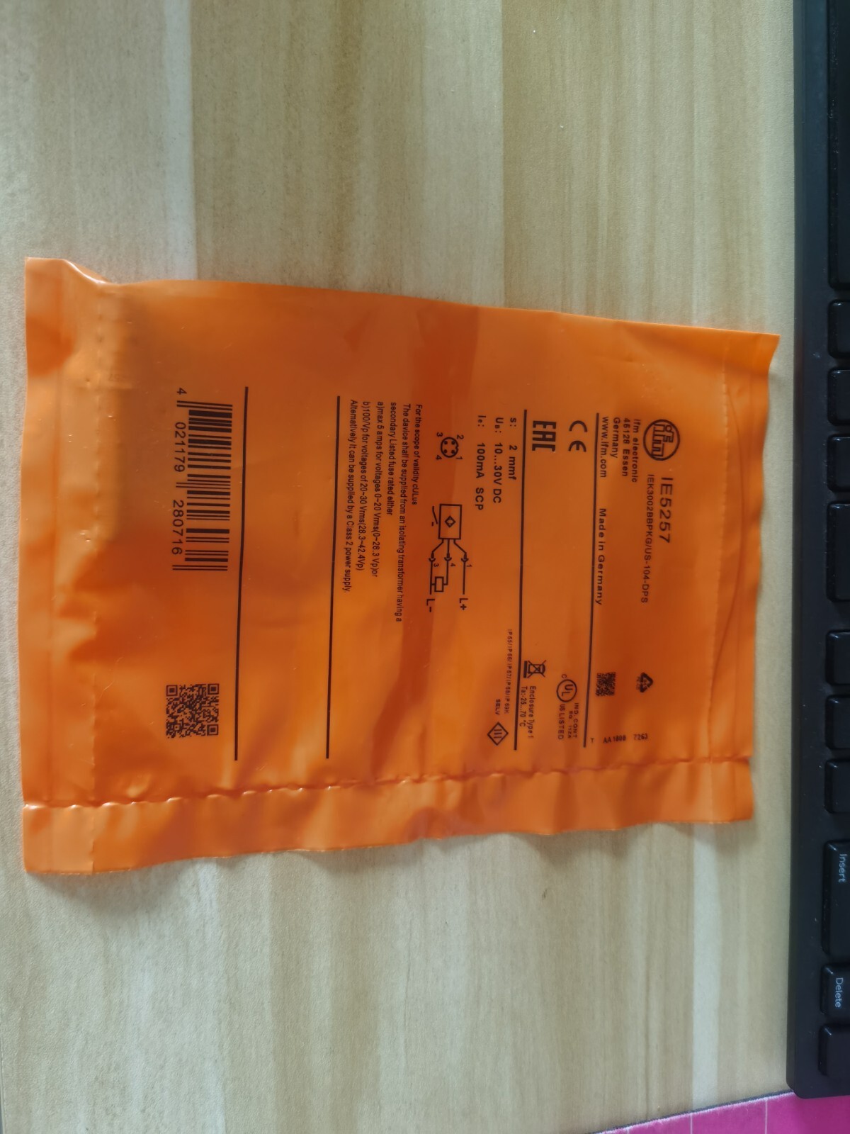 New IFM IE5257 Proximity Sensor