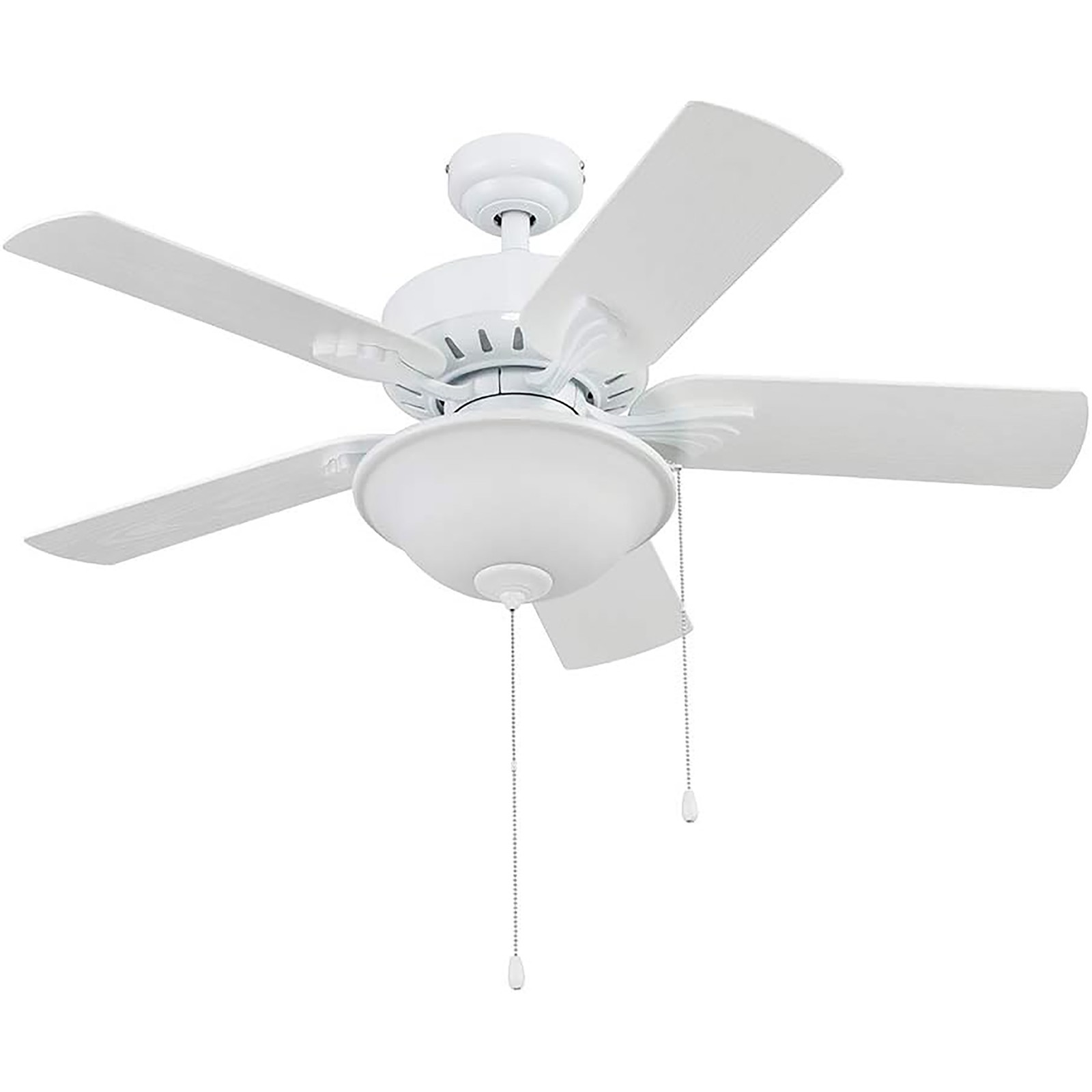 Portage Bay 42" Ceiling Fan w/Light, Quiet Motor & Pull Chain, White (Open Box)